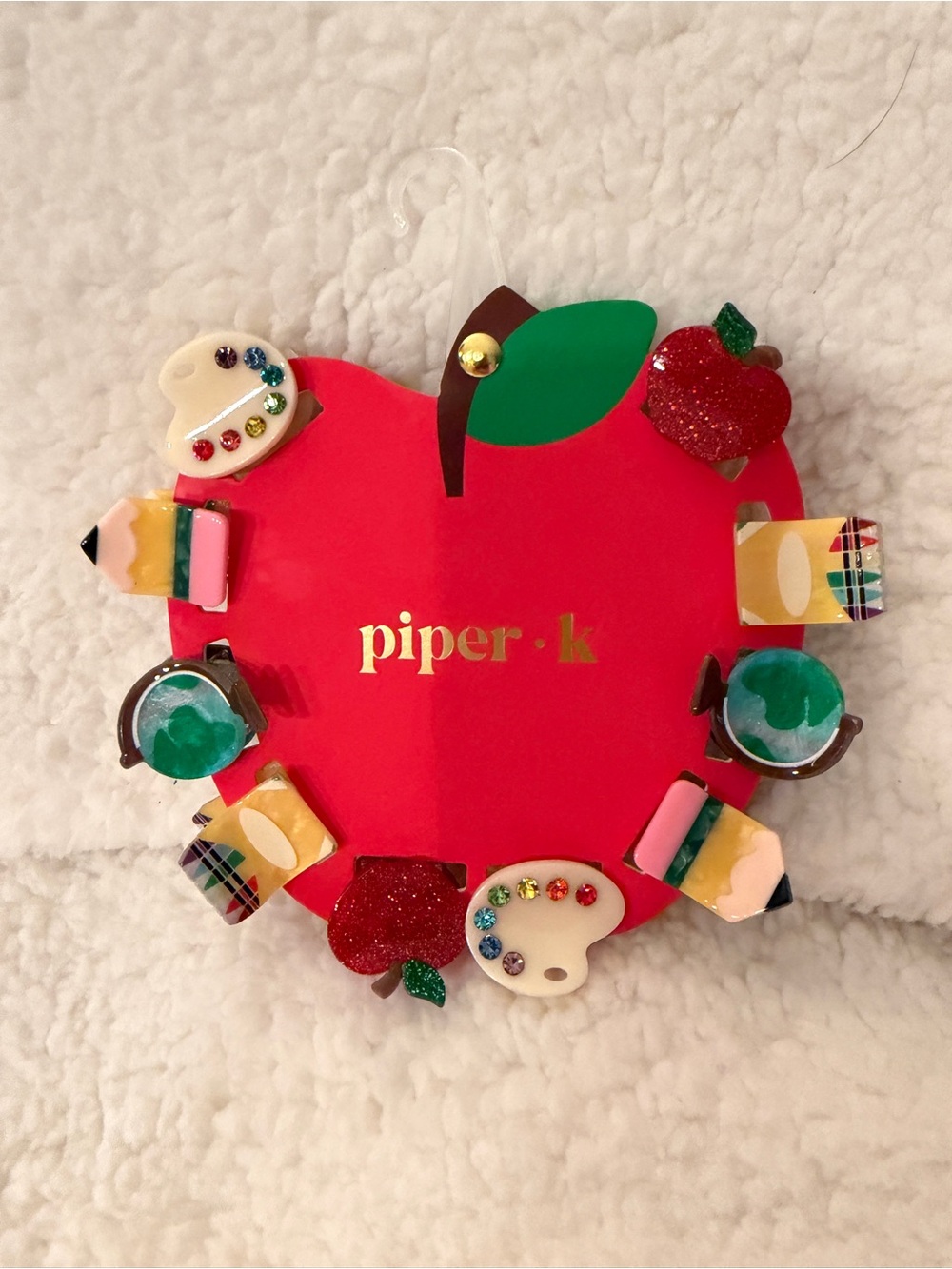 Piper K K Mini school themed Hair Clip Set